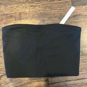NWT Susana Monaco Black Crop Tube Top.